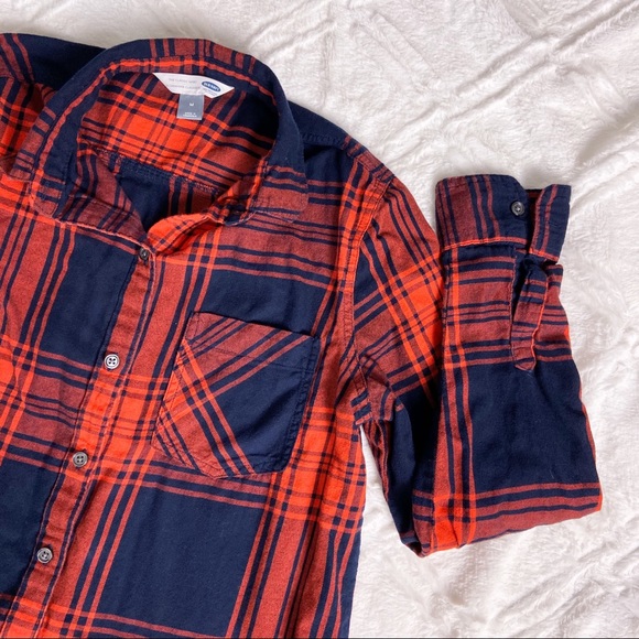 Old Navy Tops - Old Navy Flannel Button Down The Classic Shirt ON